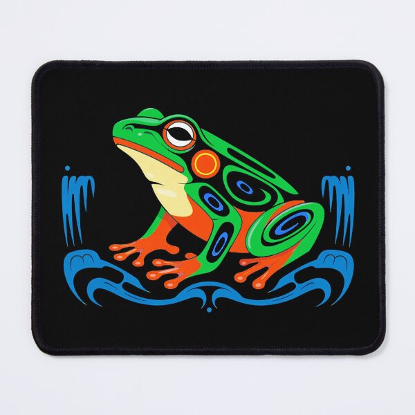 Item preview, haida frog art designed and sold by YounexxART.