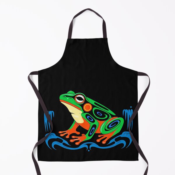 Item preview, haida frog art designed and sold by YounexxART.
