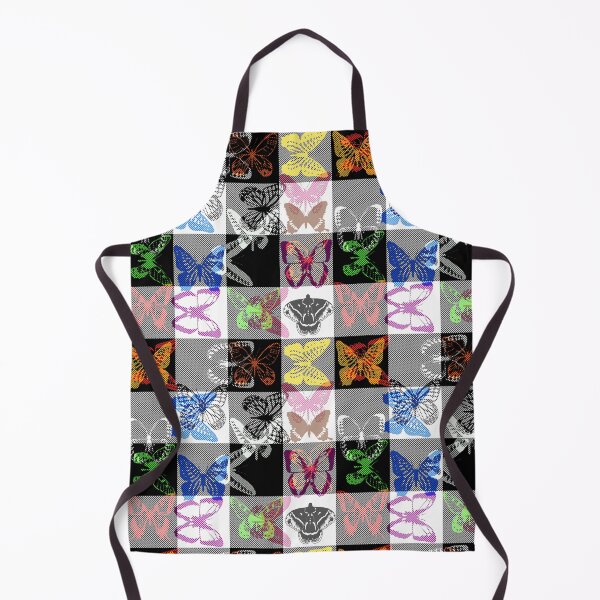 Item preview, Checkered Multicolored Plaid Butterfly designed and sold by PatternTitan.