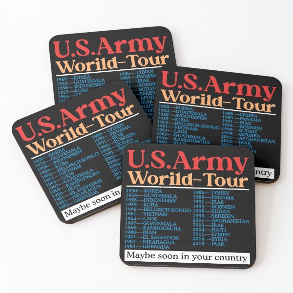 Item preview, U.S. Army World Tour Political Satire Design designed and sold by AaronButle42.