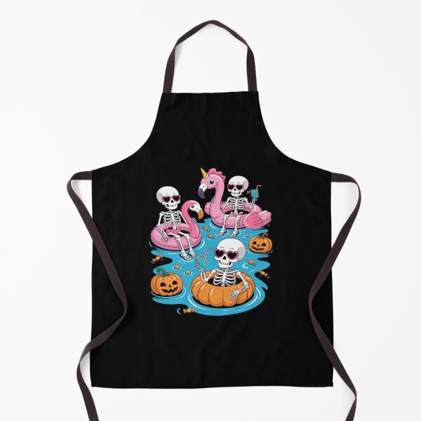 Item preview, Summerween Skeleton Flamingo Just Waiting for Halloween designed and sold by JonBarnes22.
