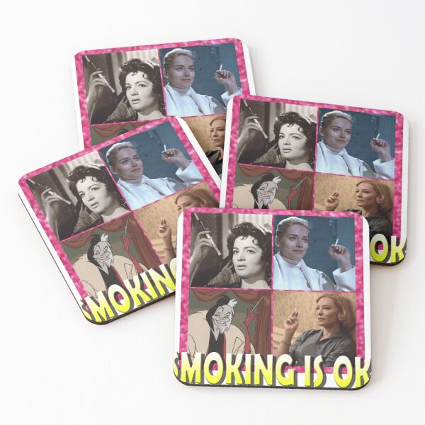 Item preview, Smoking Is OK Retro Celebrity And Cartoon Tribute Design designed and sold by KenyaWisharta.