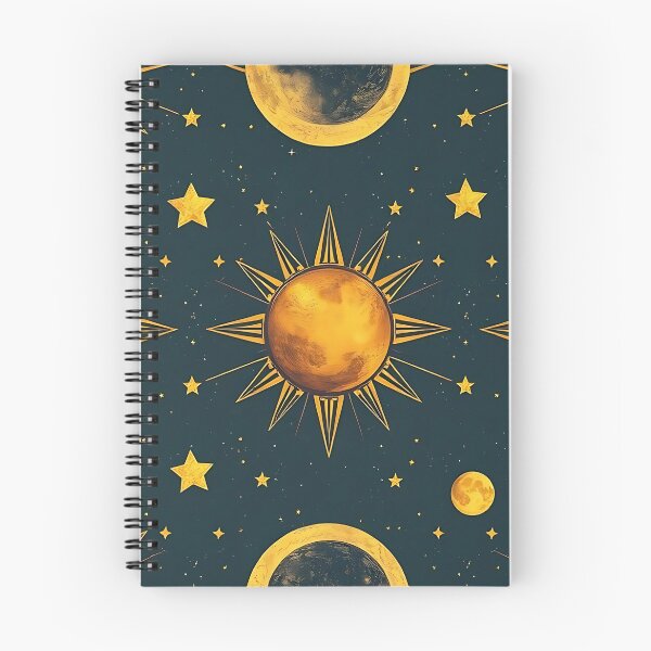 Item preview, Celestial Sun Moon and Stars Pattern designed and sold by JavisSRDesign.