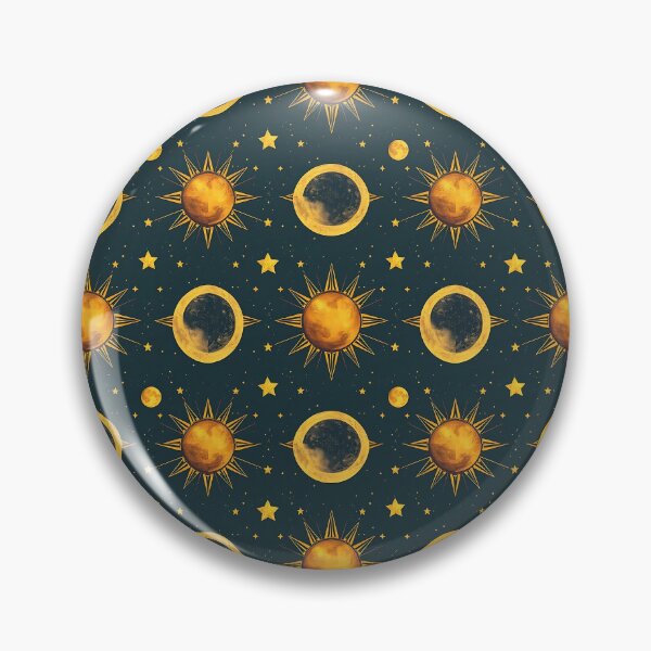 Item preview, Celestial Sun Moon and Stars Pattern designed and sold by JavisSRDesign.