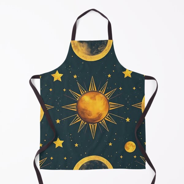Item preview, Celestial Sun Moon and Stars Pattern designed and sold by JavisSRDesign.