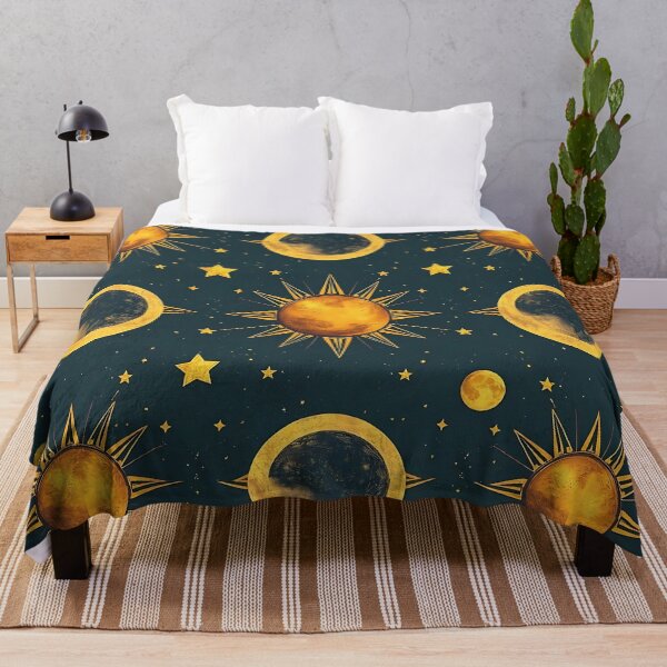 Item preview, Celestial Sun Moon and Stars Pattern designed and sold by JavisSRDesign.