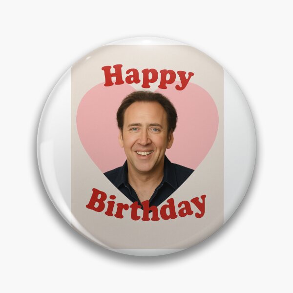 Item preview, Nicolas cage happy birthday christmas funny prank meme gift weird designed and sold by CheeseBlueprint.