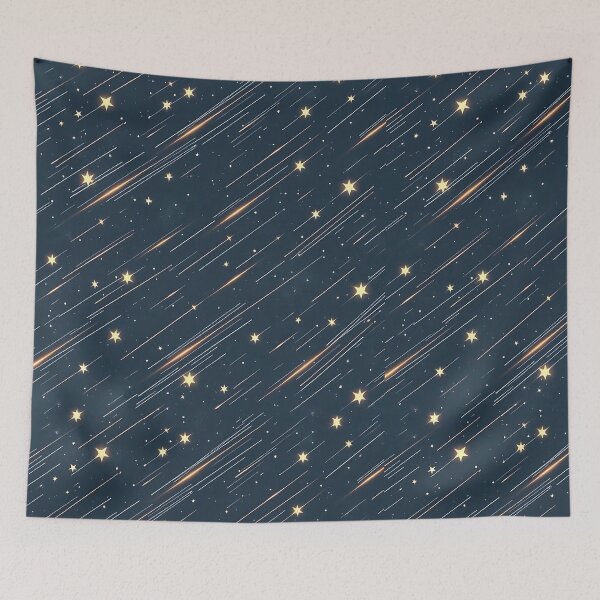 Item preview, Magical Shooting Stars Night Sky Pattern designed and sold by JavisSRDesign.