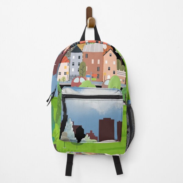 Item preview, Morning Commute Through Green Neighborhood designed and sold by Saragoza.