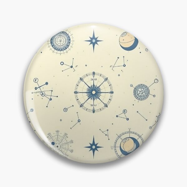 Item preview, Mystical Astrology Constellations and Compass Pattern designed and sold by JavisSRDesign.