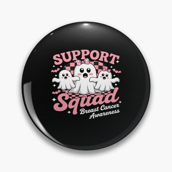 Artikelvorschau, Support Squad Brustkrebs-Bewusstsein Niedlicher Geist Halloween entworfen und verkauft von JulienAureo.