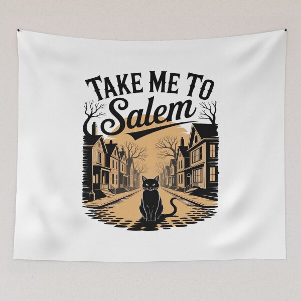 Item preview, Take Me to Salem Black Cat Halloween designed and sold by JulienAureo.