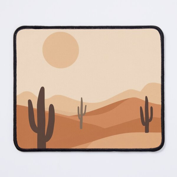 Item preview, Minimalist Desert Landscape | Boho Cactus Sunset Art designed and sold by Maya75.