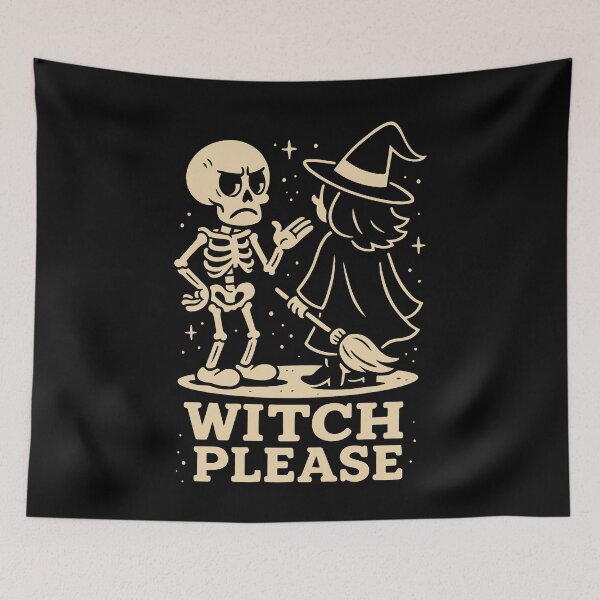 Item preview, Witch Please Skeleton Halloween Costume Fun designed and sold by LuminOrb.