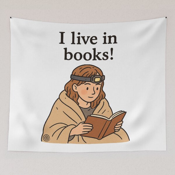 Item preview, I live in books designed and sold by spiral-illusion.