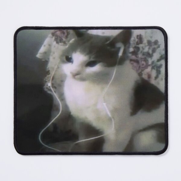 Item preview, kitty listening to tunes designed and sold by monkey zone.