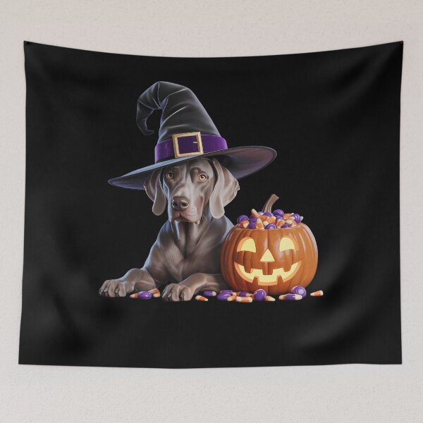 Item preview, Weimaraner Halloween Witches Lover Dog designed and sold by ValerieRodrigue.