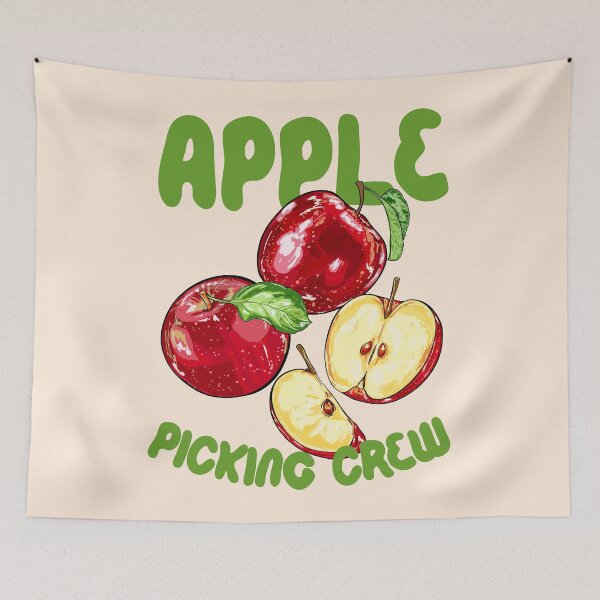 Item preview, Apple Picking Crew Vintage Fruit Illustration designed and sold by MaiZephyr.