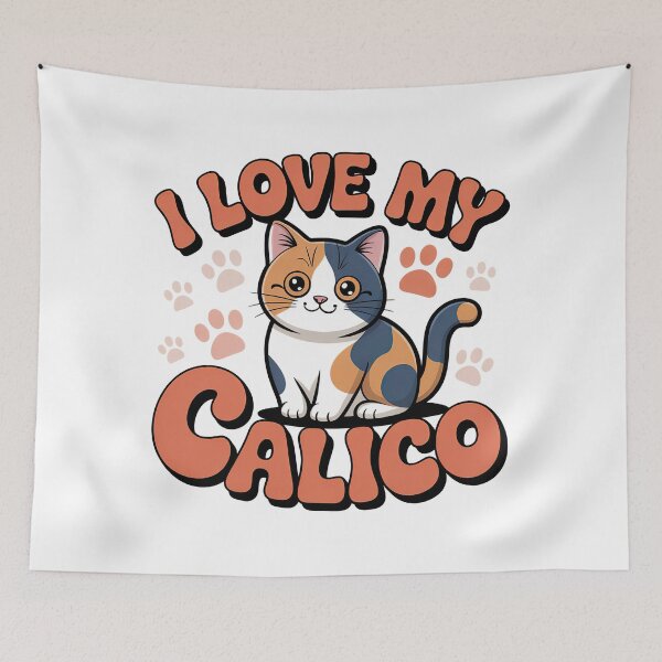 Item preview, I love My Calico designed and sold by graphic-genie.