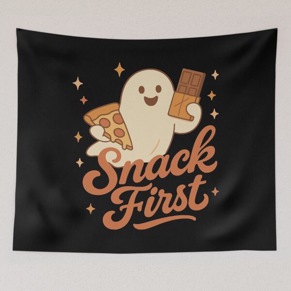 Item preview, Snack First Halloween Ghost Costume Fun designed and sold by LuminOrb.