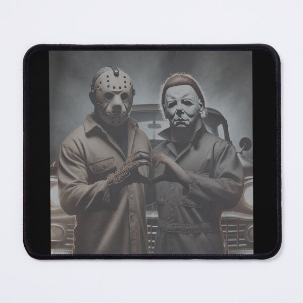 Item preview, Funny Halloween Tshirt Jason Voorhees Michael Myers Heart Hands M4022 designed and sold by TorrieSchoebel.