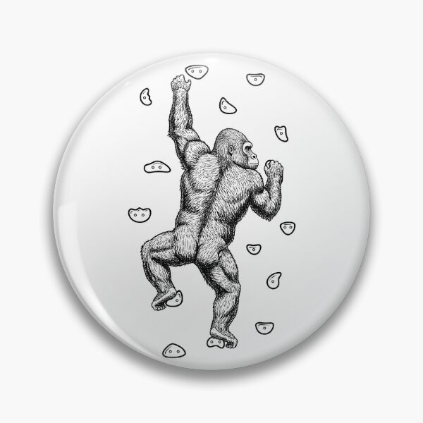 Item preview, Rock Climber Indoor Wall Climbing Gorilla Funny Climbers designed and sold by GrandeDuc.