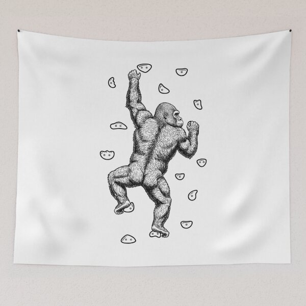 Item preview, Rock Climber Indoor Wall Climbing Gorilla Funny Climbers designed and sold by GrandeDuc.
