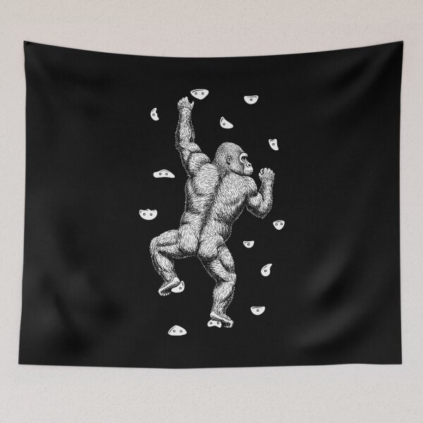 Item preview, Rock Climber Indoor Wall Climbing Gorilla Funny Climbers designed and sold by GrandeDuc.