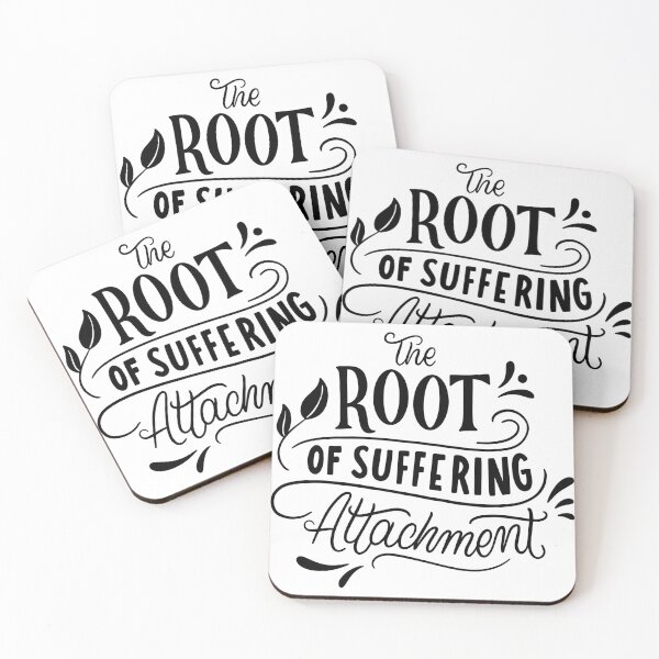 Item preview, Root of Suffering Quote Buddhist Wisdom Poster designed and sold by Retr0Tshirts.