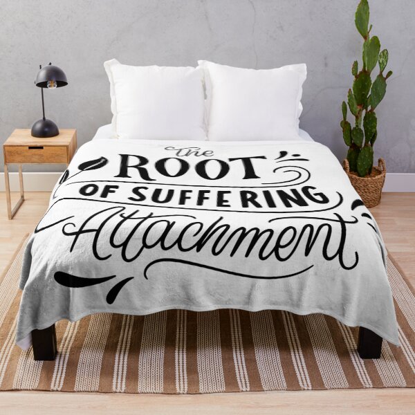 Item preview, Root of Suffering Quote Buddhist Wisdom Poster designed and sold by Retr0Tshirts.