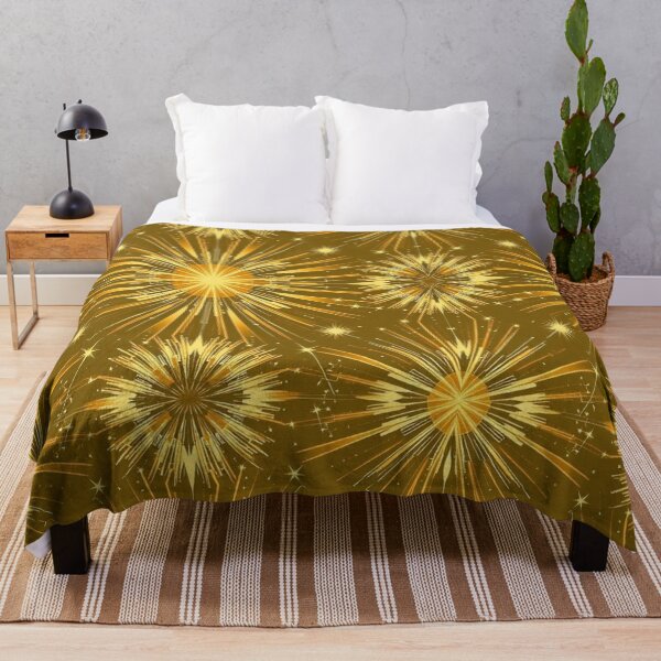 Item preview, Golden Firework Burst Celebration Pattern designed and sold by JavisSRDesign.