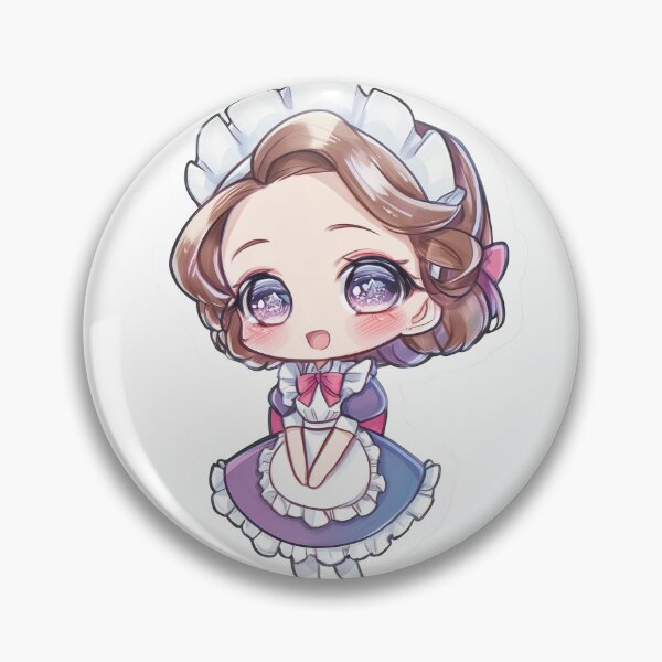 Item preview, Kawaii Anime Girl in Purple Frilly Uniform with Headband designed and sold by Hartfield Press.