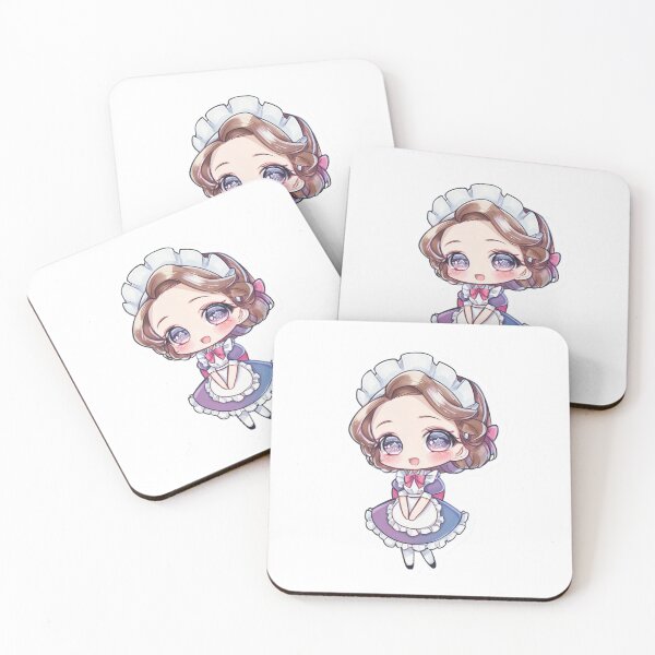 Item preview, Kawaii Anime Girl in Purple Frilly Uniform with Headband designed and sold by Chris349.