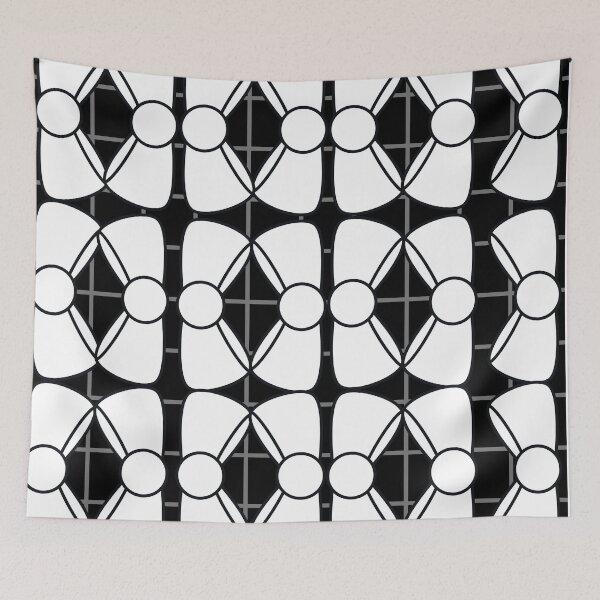 Item preview, White Bow Design – Elegant Gradient Square on Black Background designed and sold by Cultradesign.