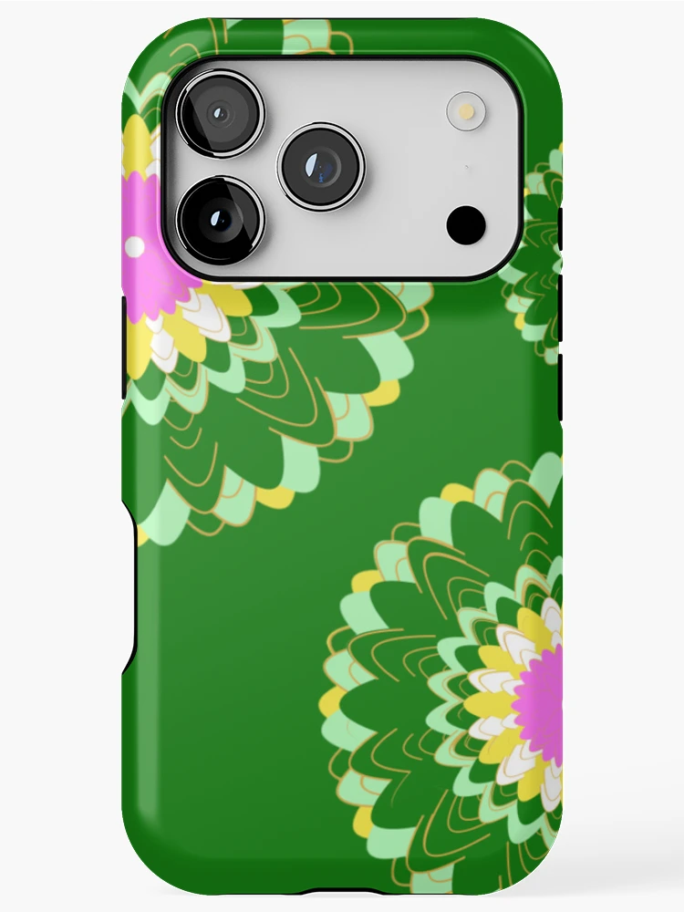 Thumbnail 1 of 4, iPhone Case, Design 89 - Abstract Floral Geometry Pattern designed and sold by Manoella Free Art.