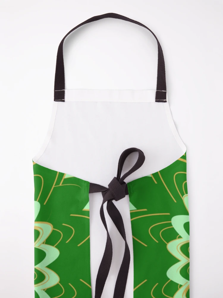 Thumbnail 5 of 6, Apron, Design 89 - Abstract Floral Geometry Pattern designed and sold by Manoella Free Art.
