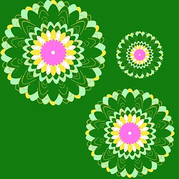 Artwork thumbnail, Design 89 - Abstract Floral Geometry Pattern by Manoella Free Art