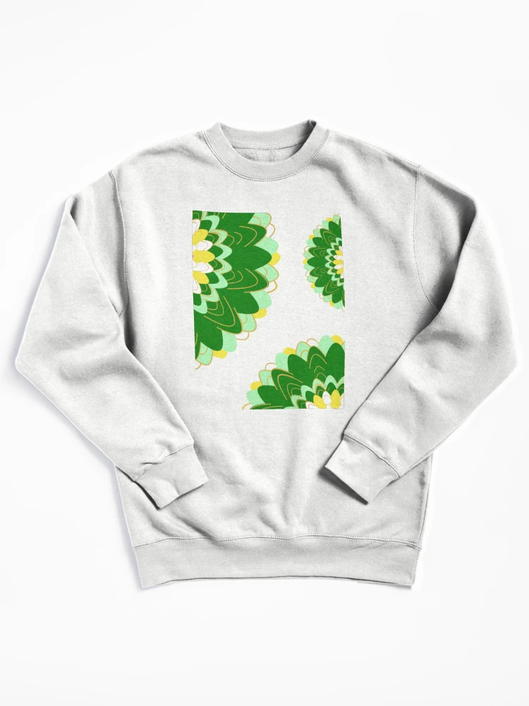 Thumbnail 1 of 6, Pullover Sweatshirt, Design 89 - Abstract Floral Geometry Pattern designed and sold by Manoella Free Art.