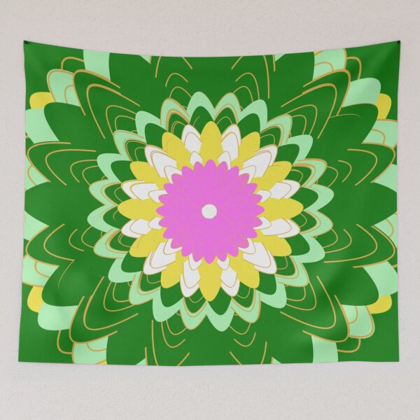 Item preview, Design 89 - Abstract Floral Geometry Pattern designed and sold by Manoella Free Art.