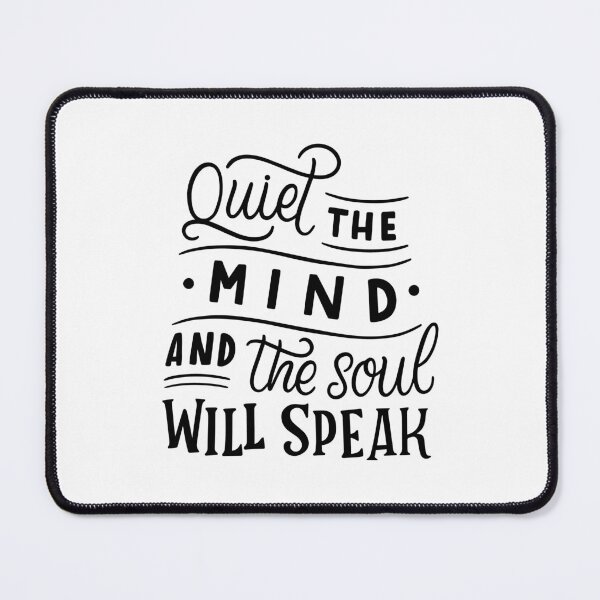 Item preview, Quiet the Mind Soul Will Speak Quote designed and sold by Retr0Tshirts.