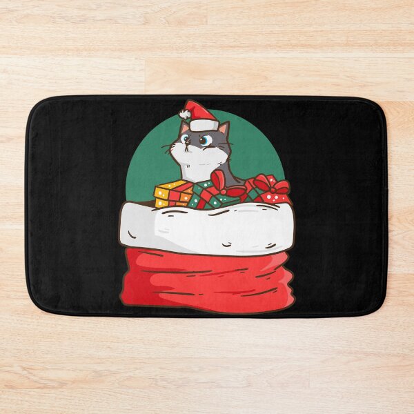 Item preview, Christmas Cat Cute Holiday Cat Festive Gift designed and sold by Retr0Tshirts.