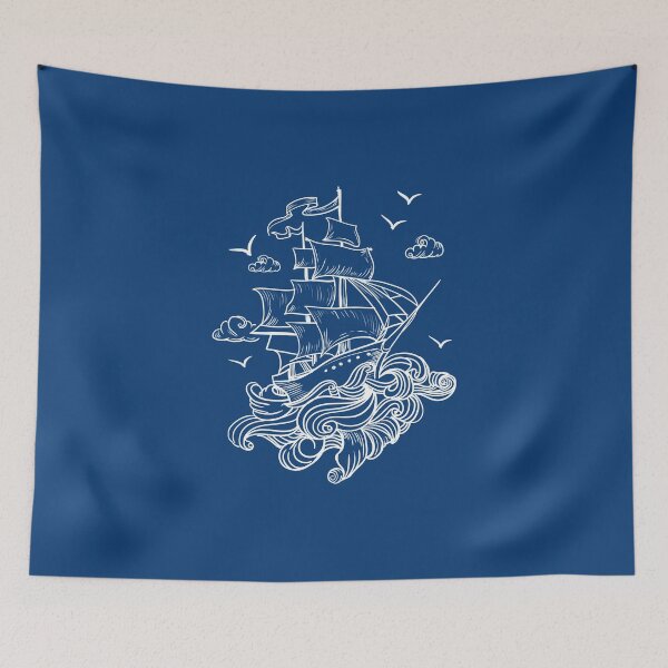 Item preview, boat on waves designed and sold by UltraMarine.