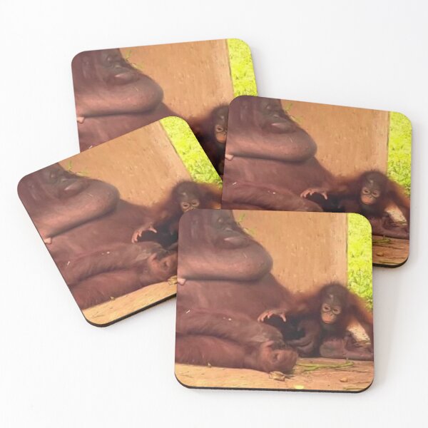 Item preview, orangutan mommy and baby designed and sold by monkey zone.