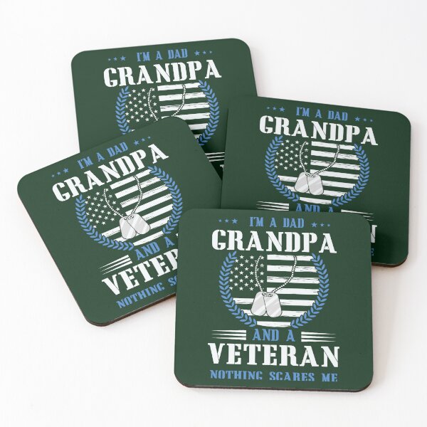 Item preview, I Am A Dad Grandpa And A Veteran Nothing Scares Me Usa designed and sold by Jordierprinter.