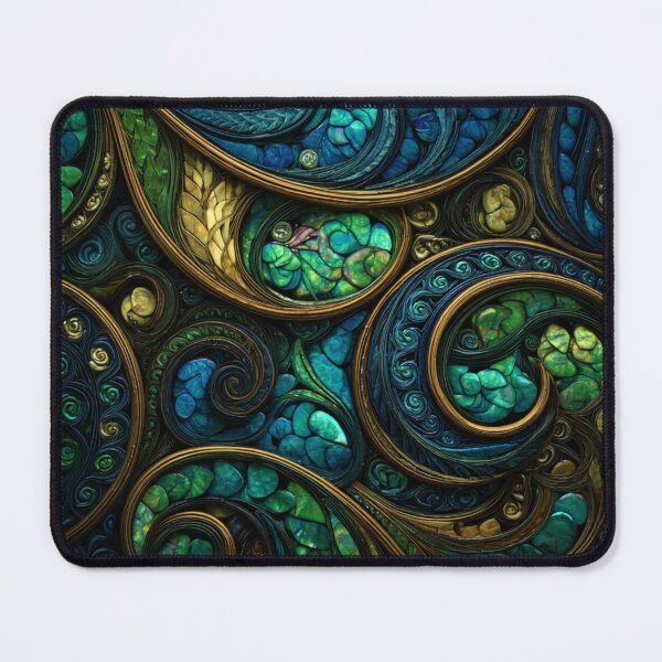 Item preview, New Zealand Māori Paua Pattern Koru Design 524 designed and sold by GrinGalore.