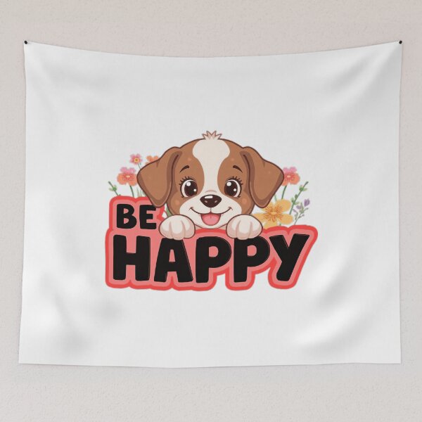Item preview, Be Happy Puppy Design designed and sold by aqua1001.