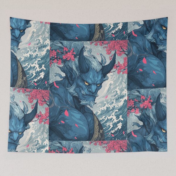 Item preview, The Blue Storm Oni Demon designed and sold by bapupa.