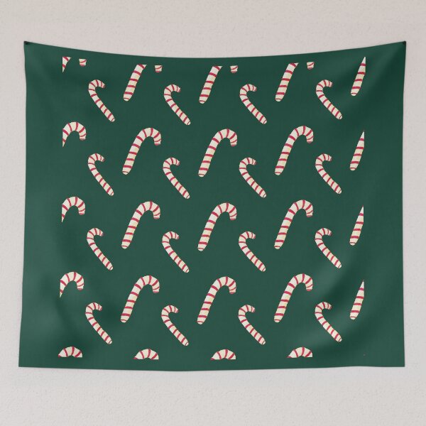Item preview, Festive Candy Cane Christmas Pattern Design designed and sold by Retr0Tshirts.