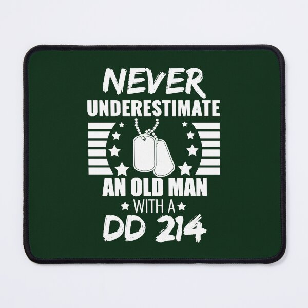 Item preview, Never Underestimate an Old Man with a DD 214 Veteran Veteran_s Day Hero Father_s Day Oversized T-Shi designed and sold by Jordierprinter.
