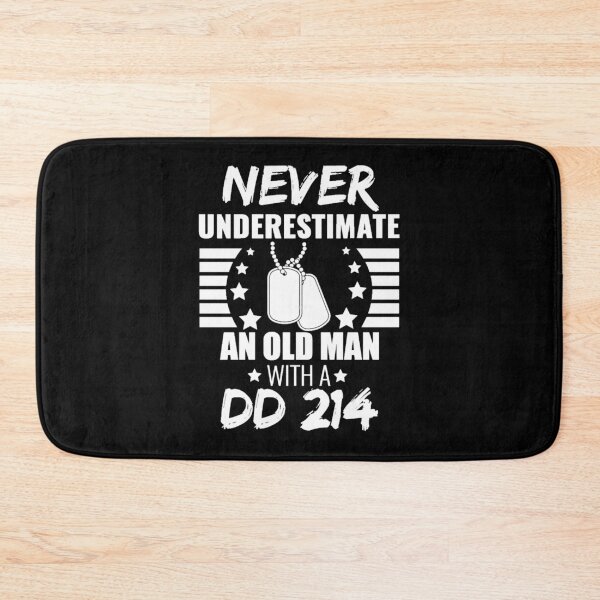 Item preview, Never Underestimate an Old Man with a DD 214 Veteran Veteran_s Day Hero Father_s Day Oversized T-Shi designed and sold by Jordierprinter.